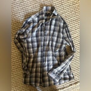 Express plaid button down long sleeve